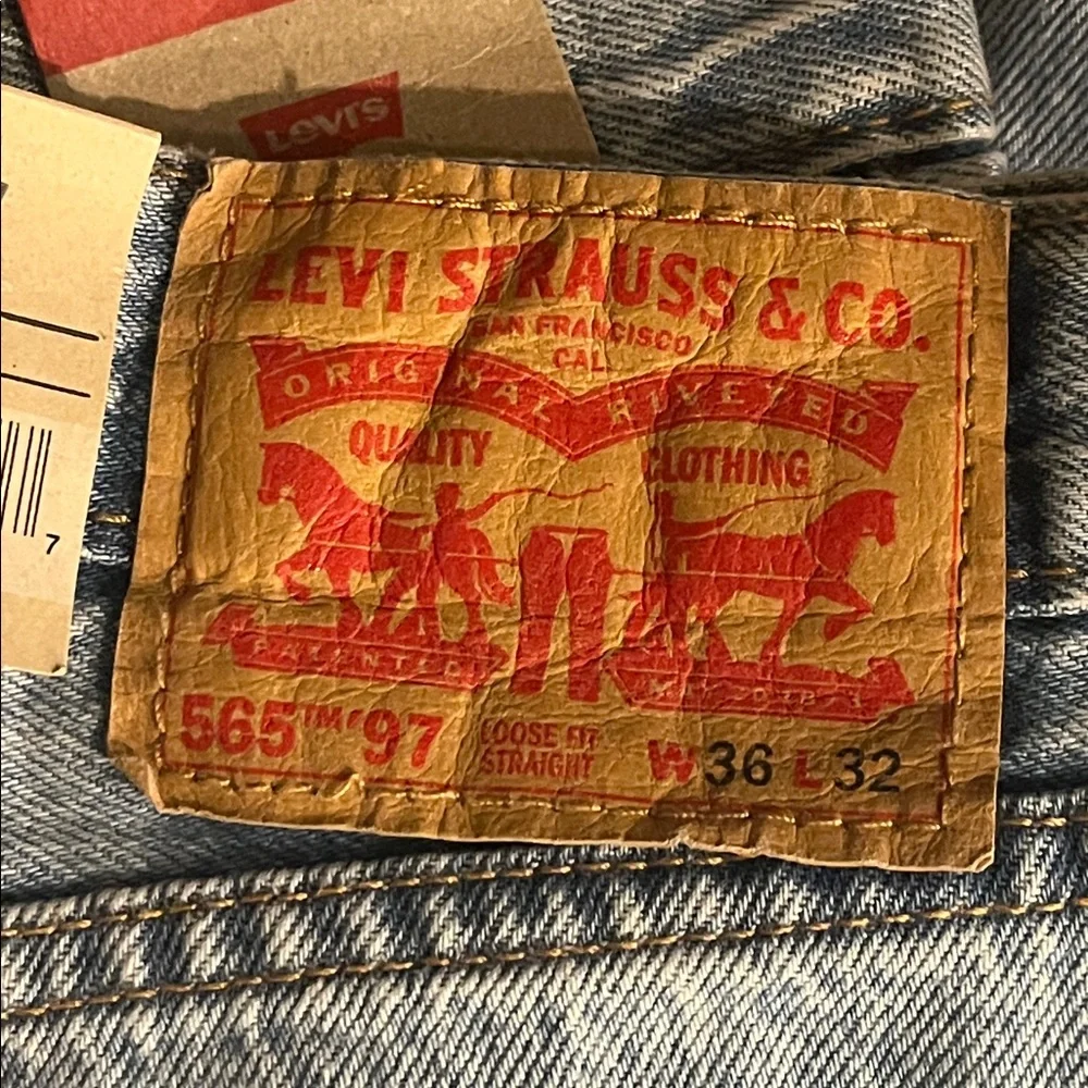 Levi’s 565 ‘97 Loose Straight Denim Jeans new Mens Size 36x32